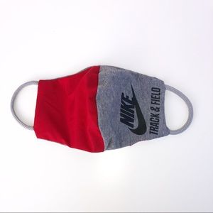 Nike Track and Feild Red Gray Face Mask